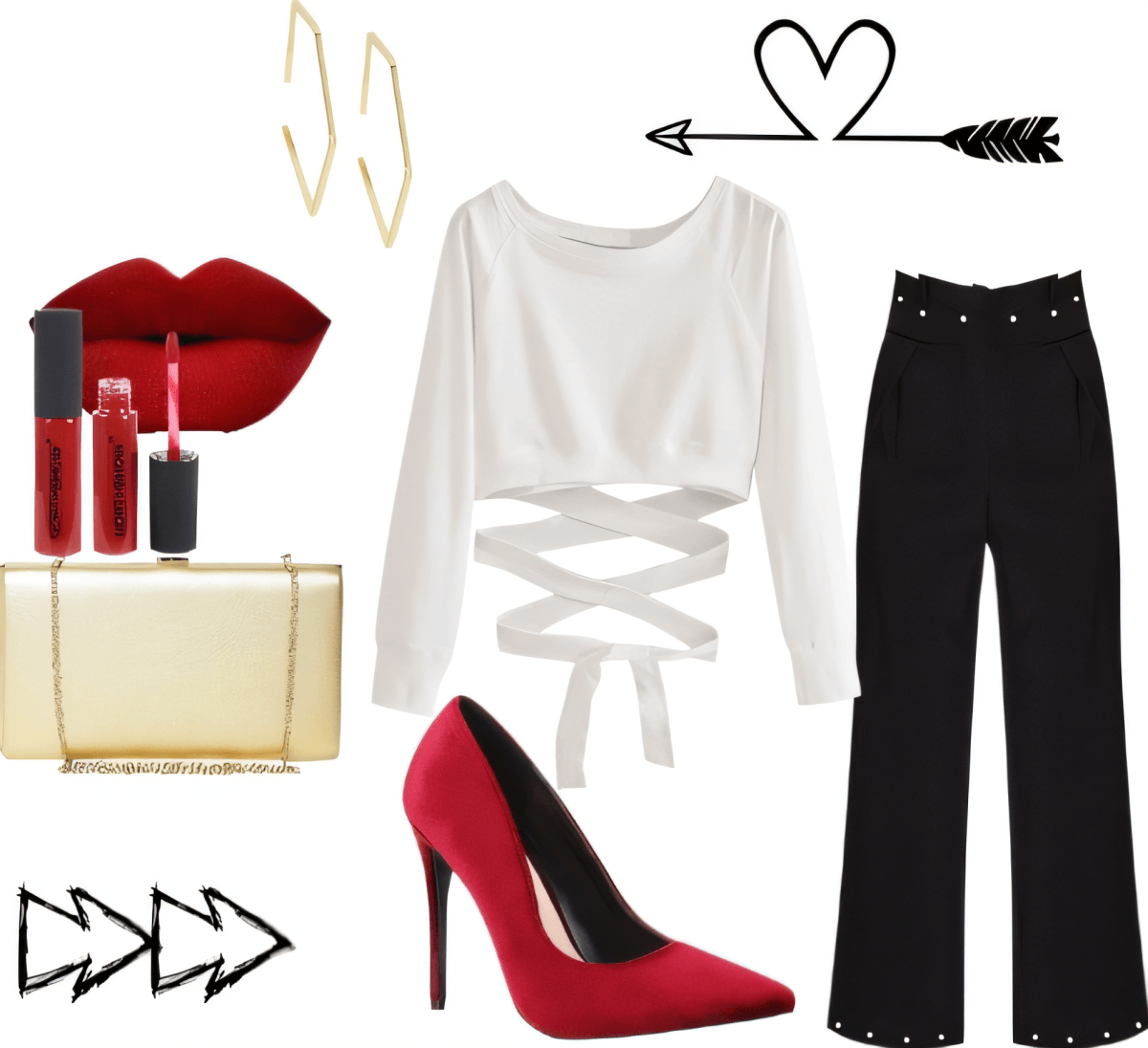 Classic Chic Meets Modern Romance: The Red & White Power Play by Fleurette Fernandes