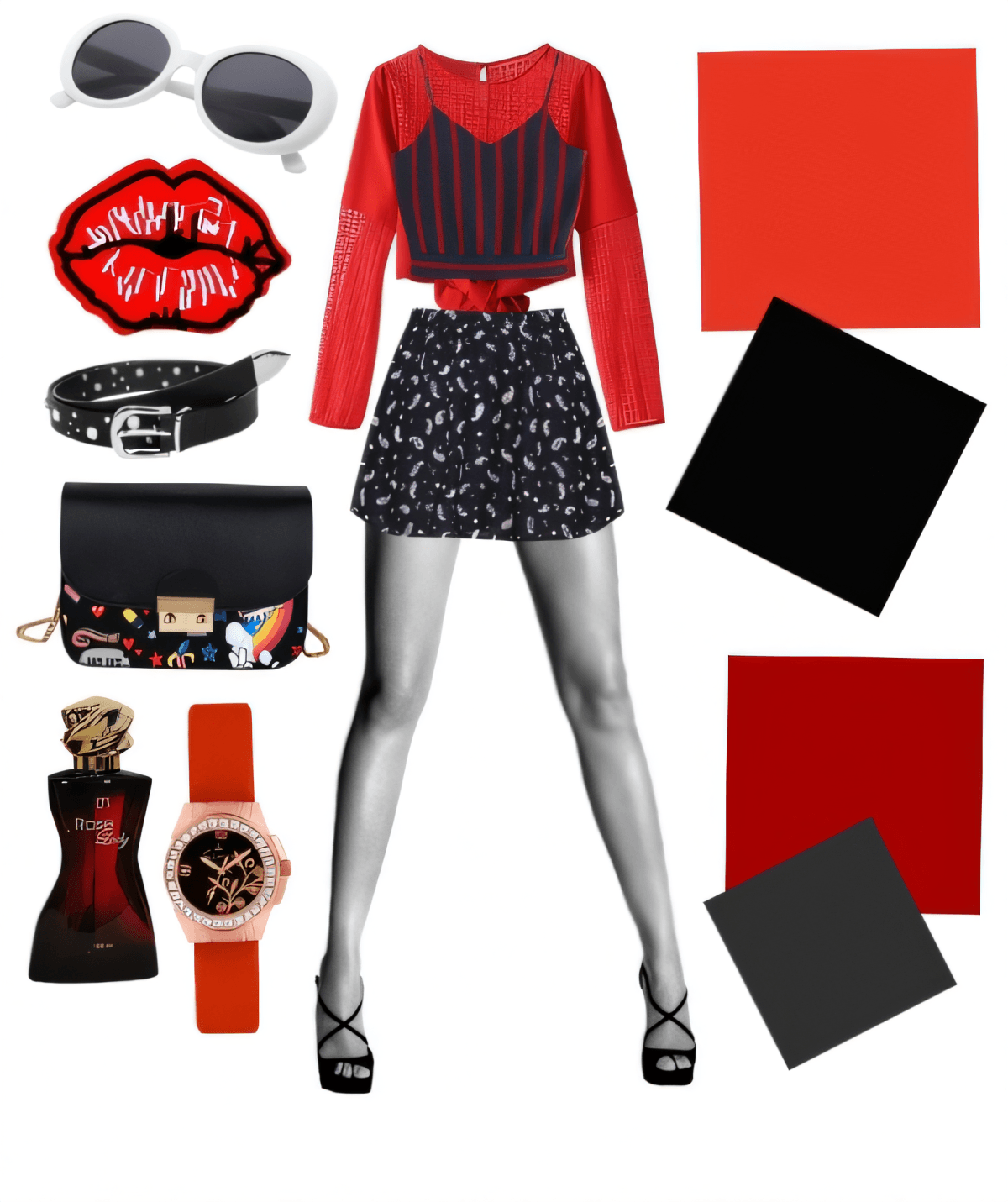 Red Hot Rockstar: Edgy Glamour Meets Urban Chic Red Hot Rockstar: Edgy Glamour Meets Urban Chic by beanpod