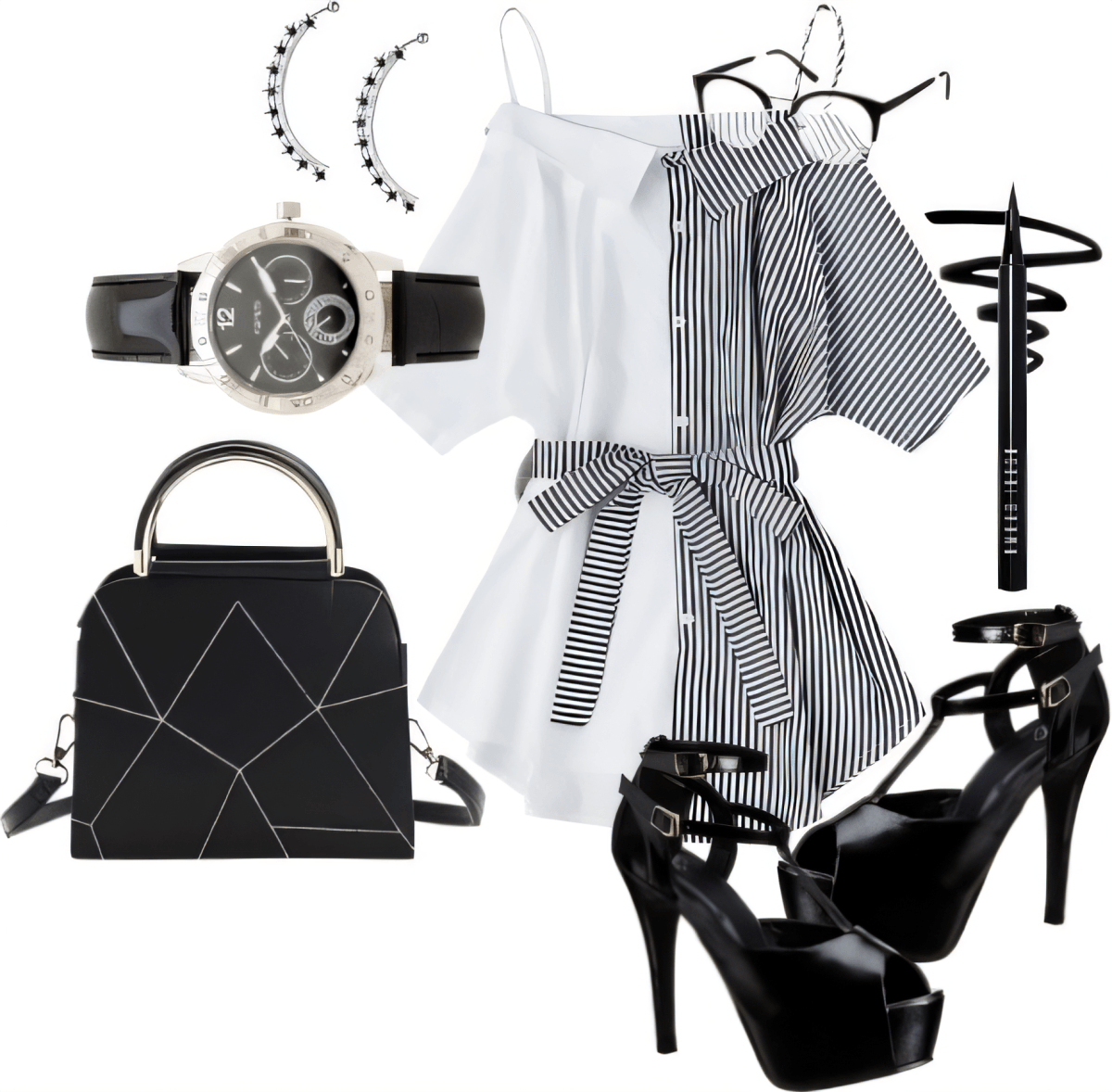Monochrome Maven: The Black & White Statement Ensemble by Sanya Kukreja