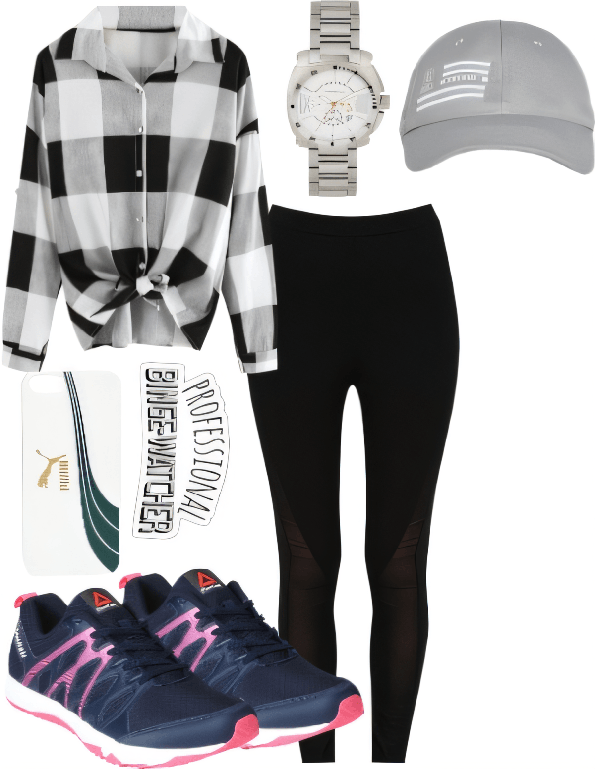 Urban Athletic Chic: The Buffalo Check Twist by Rubina Shaikh