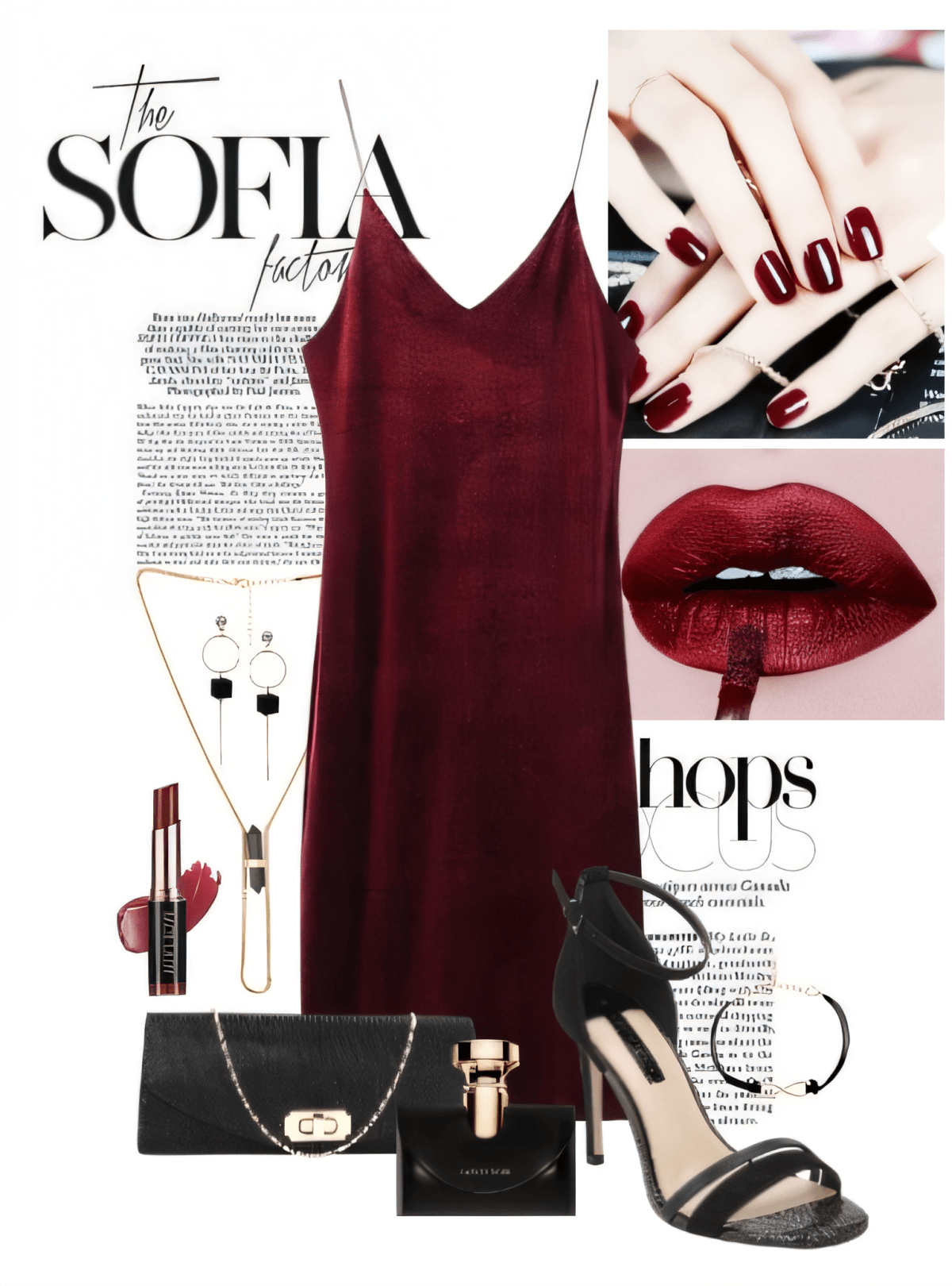 Burgundy Nights: A Sultry Slip Dress Affair by her-heart-attack