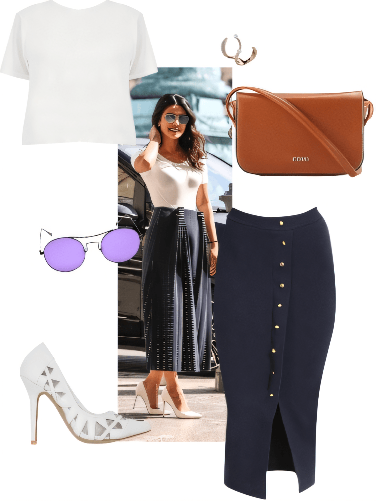 Classic Elegance Meets Modern Chic: The Perfect Navy & White Ensemble Classic Elegance Meets Modern Chic: The Perfect Navy & White Ensemble by Talya Verma