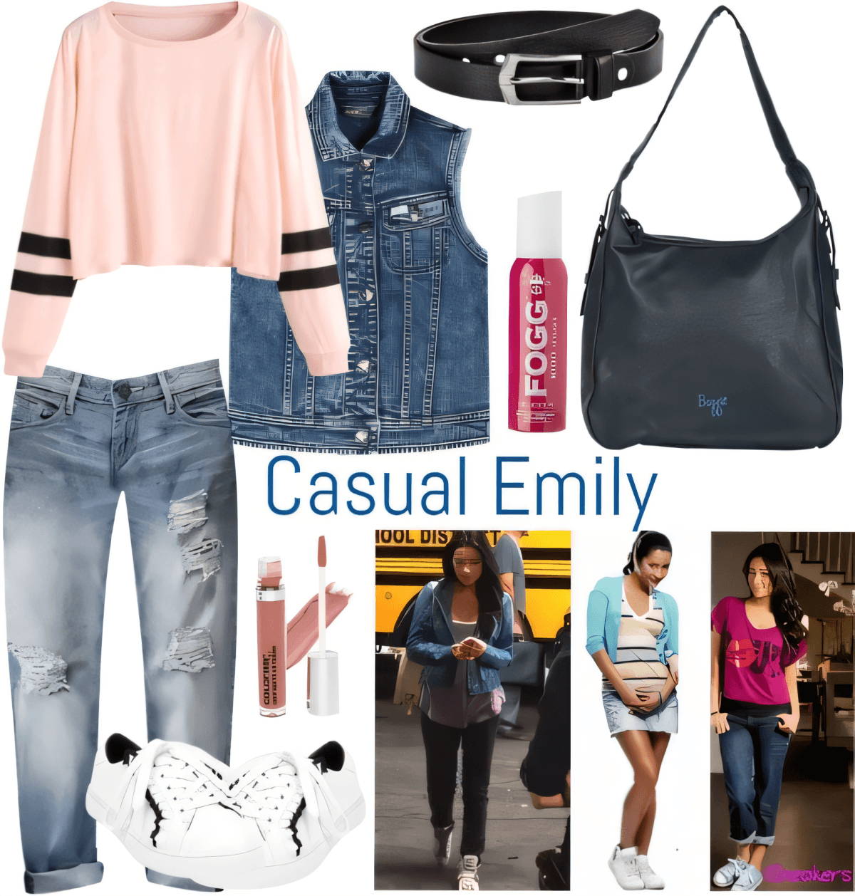 Urban Street Sweetheart: Blush & Denim Dream by Cheryl Dsouza