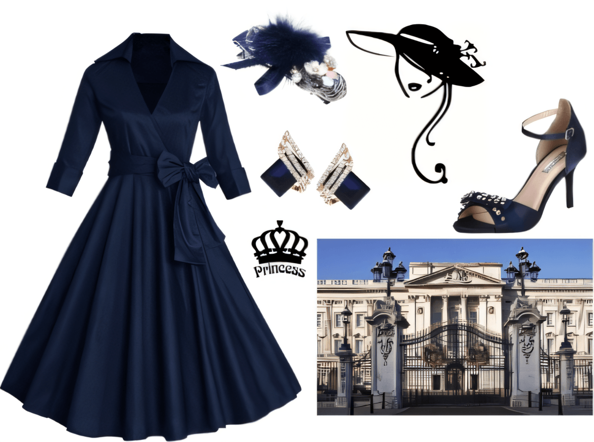 Royal Navy Elegance: A Buckingham-Inspired Tea Party Dream by Cheryl Dsouza