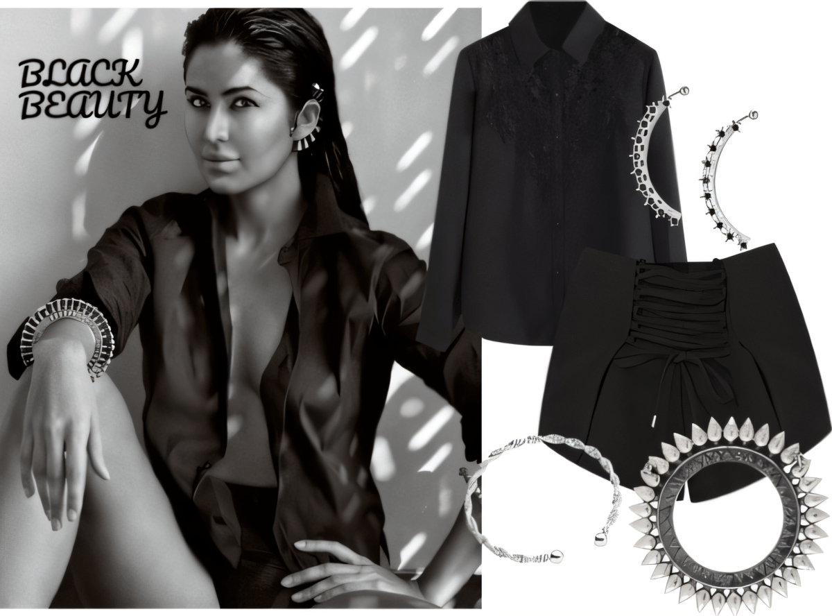 Noir Elegance: The Modern Power Suit with Statement Jewelry by Pragya Sharma