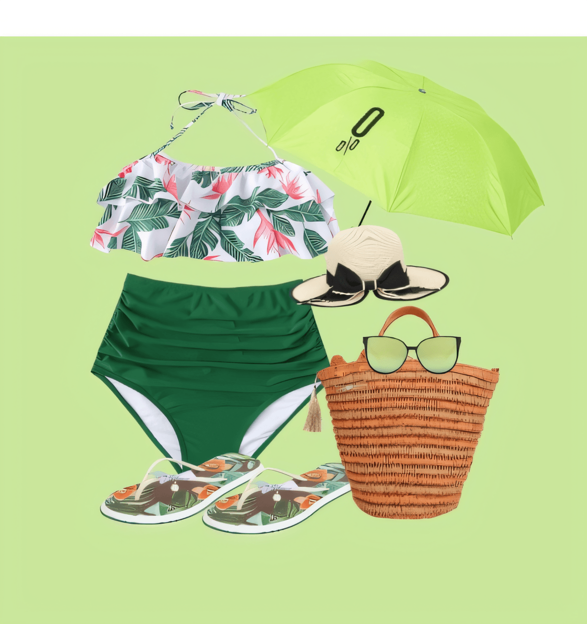 Tropical Paradise High-Waist Haven: Your Perfect Beach-to-Brunch Edit by Pragya Sharma