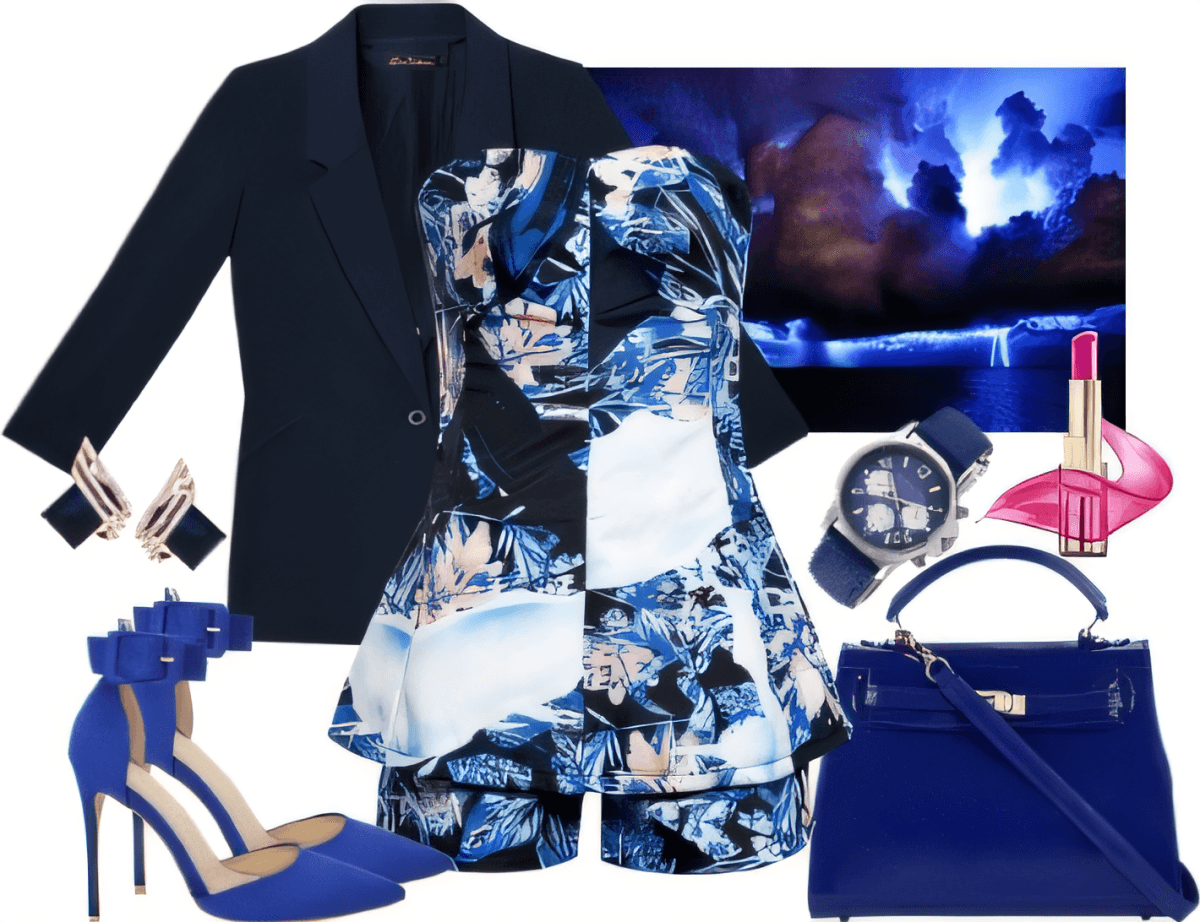 Midnight Maritime Romance: A Navy-Blue Luxe Evening Ensemble Midnight Maritime Romance: A Navy-Blue Luxe Evening Ensemble by Divisha Mall