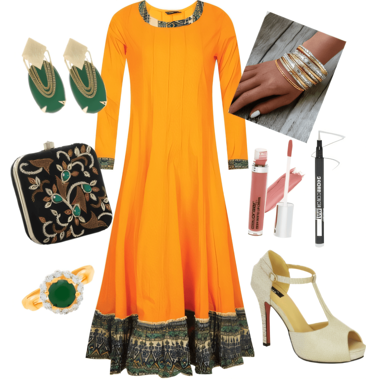 Sunset Soirée: Modern Ethnic Glamour by Rubina Shaikh