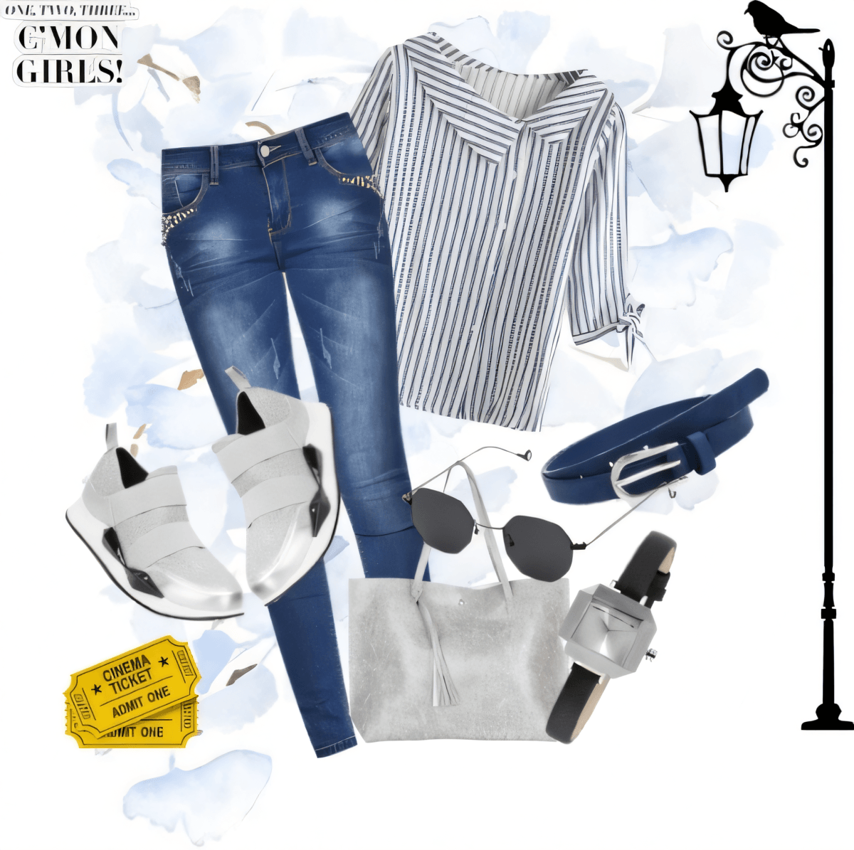 Urban Explorer: Casual Chic with a Touch of Silver by SHIVANGI SHANDILYA