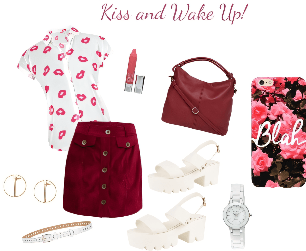 Sweet Kisses & Urban Chic: A Romantic Edge to Street Style by sanyakhurana25