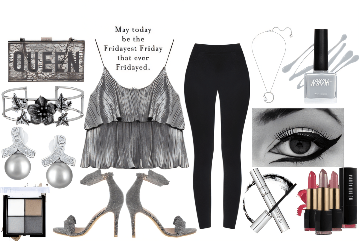 Friday Queen: Metallic Glamour with Edge by Urvashi modi
