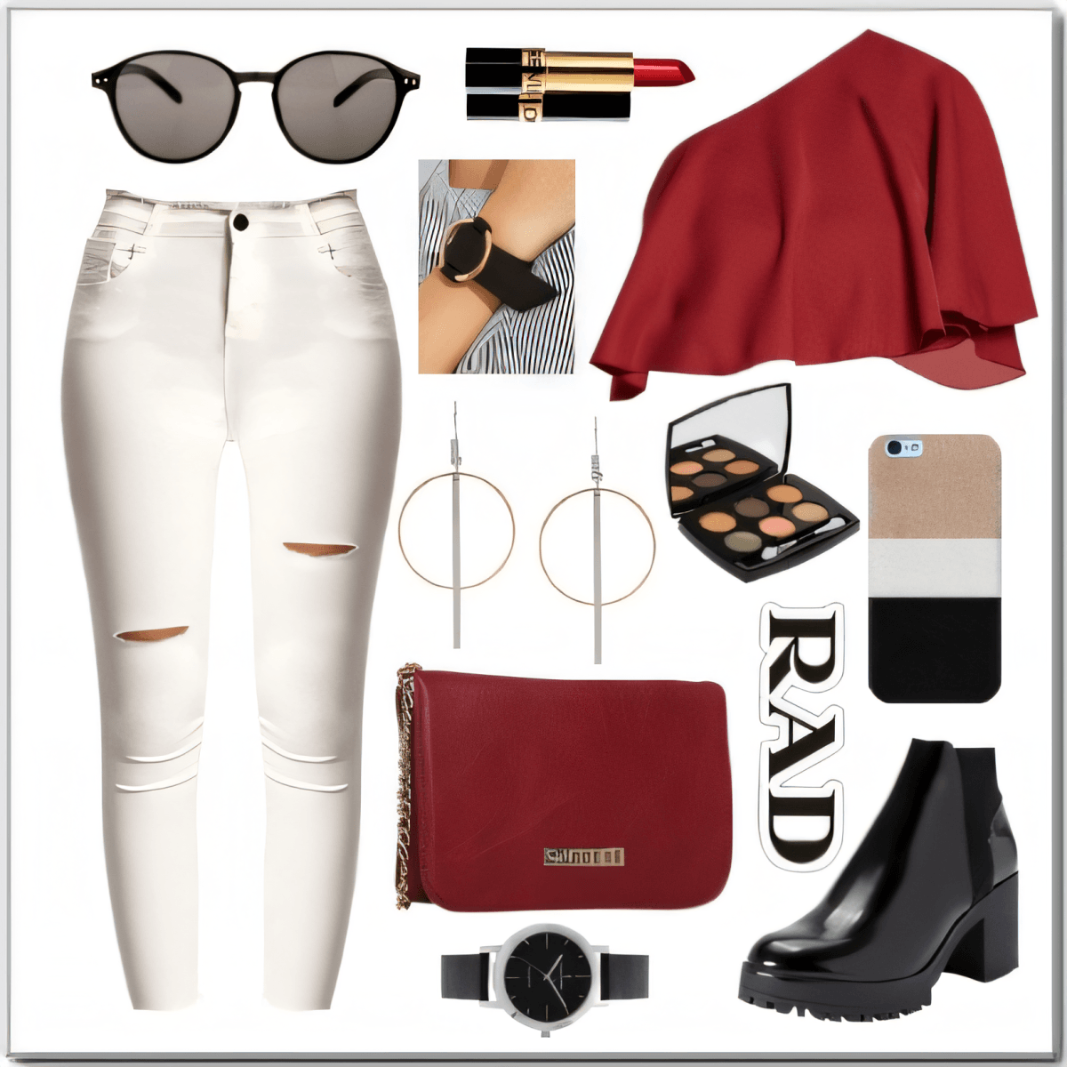 Urban Chic Meets Romance: The Red & White Power Statement by Rubina Shaikh