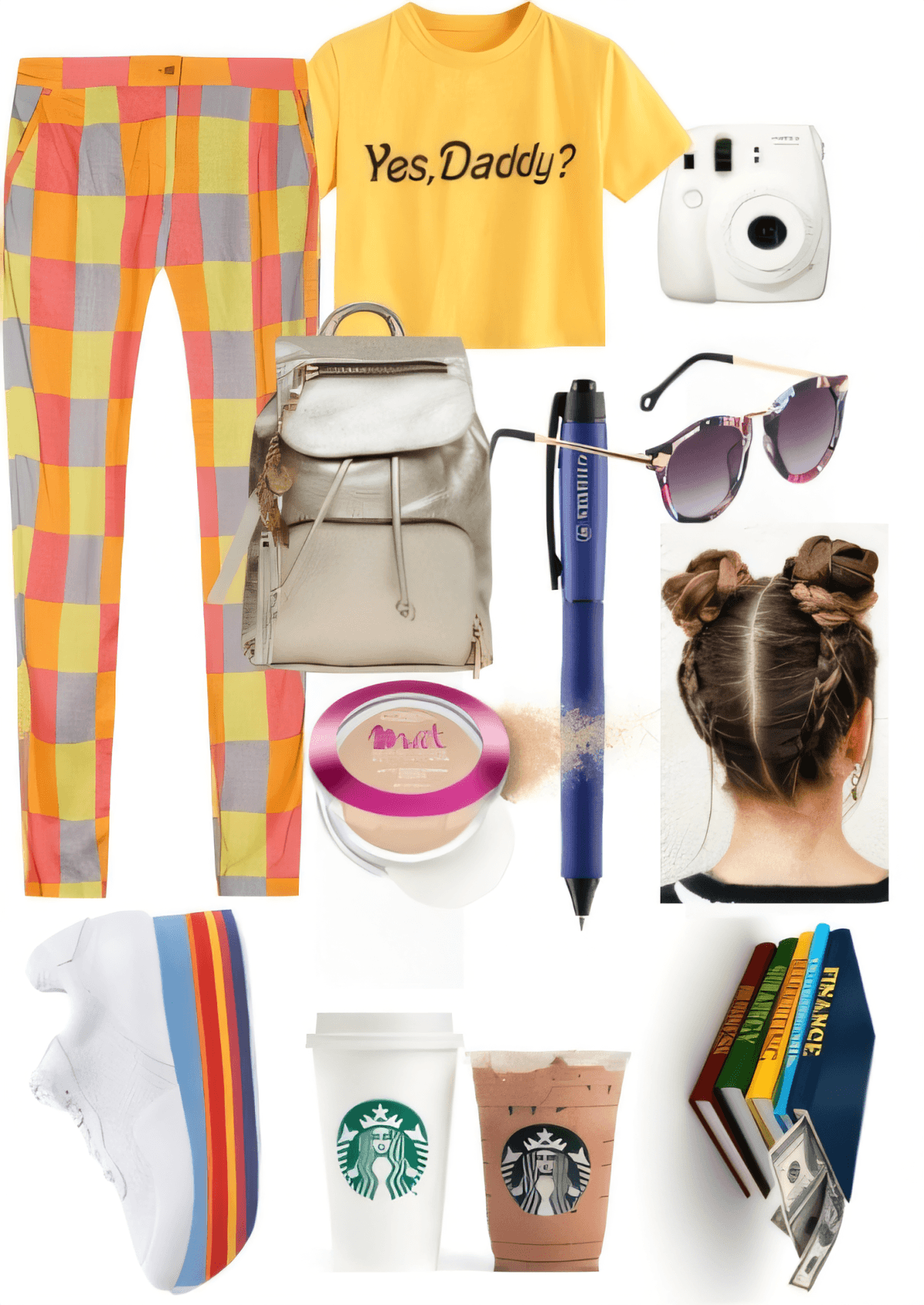 Y2K Academic Aesthetic: Pastel Plaid Meets Coffee Shop Chic by Urvashi modi