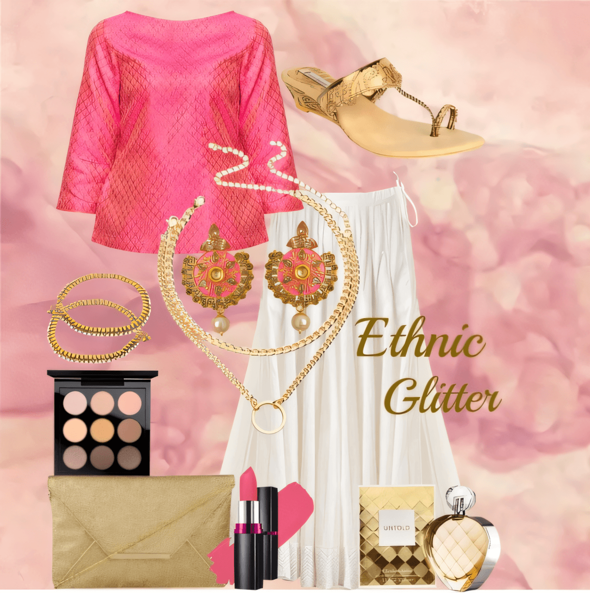 Blush Hour Elegance: Modern Ethnic Glamour by Cheryl Dsouza