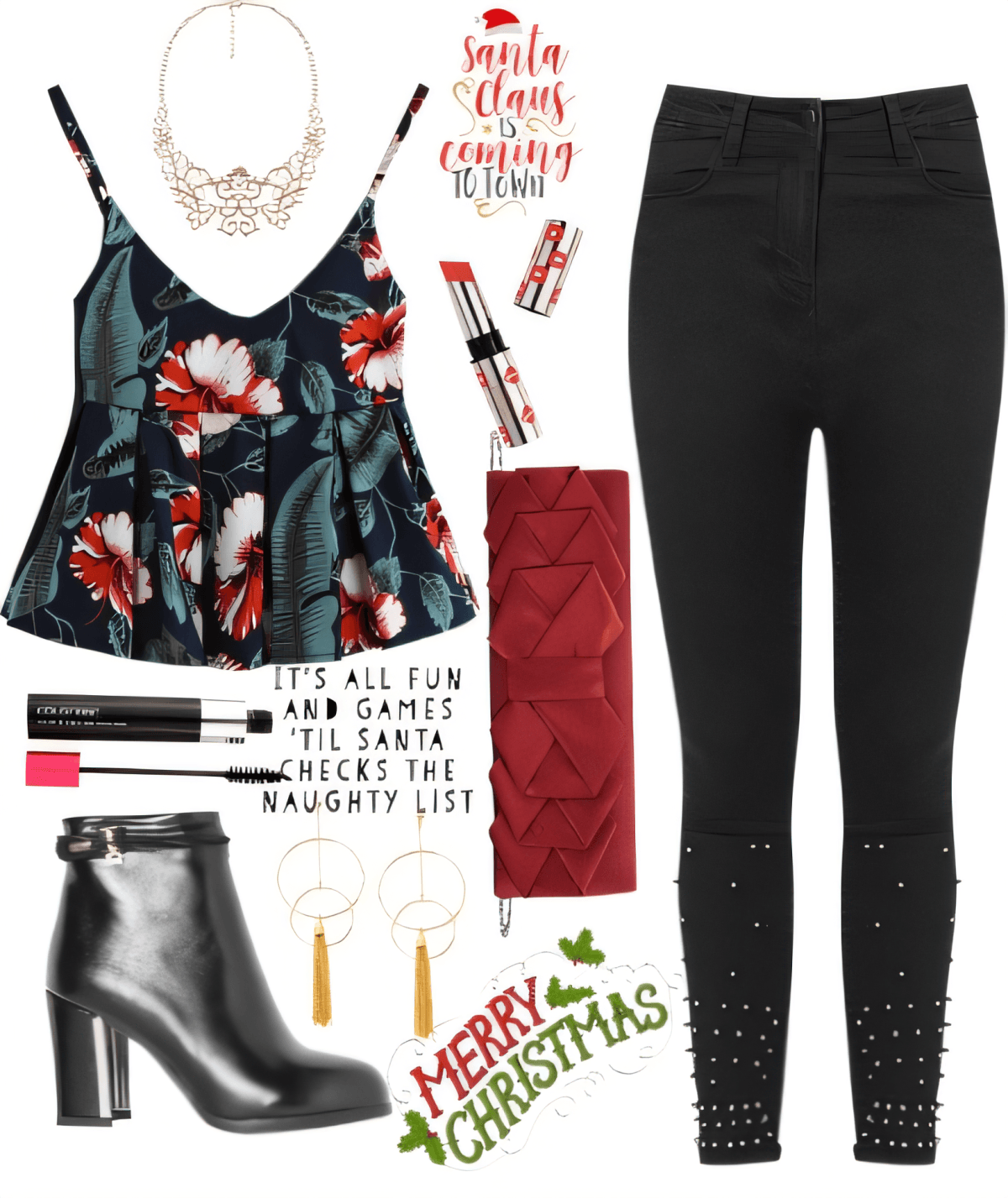Holiday Glam & Sparkle: Floral Florish Meets Urban Edge by Rubina Shaikh