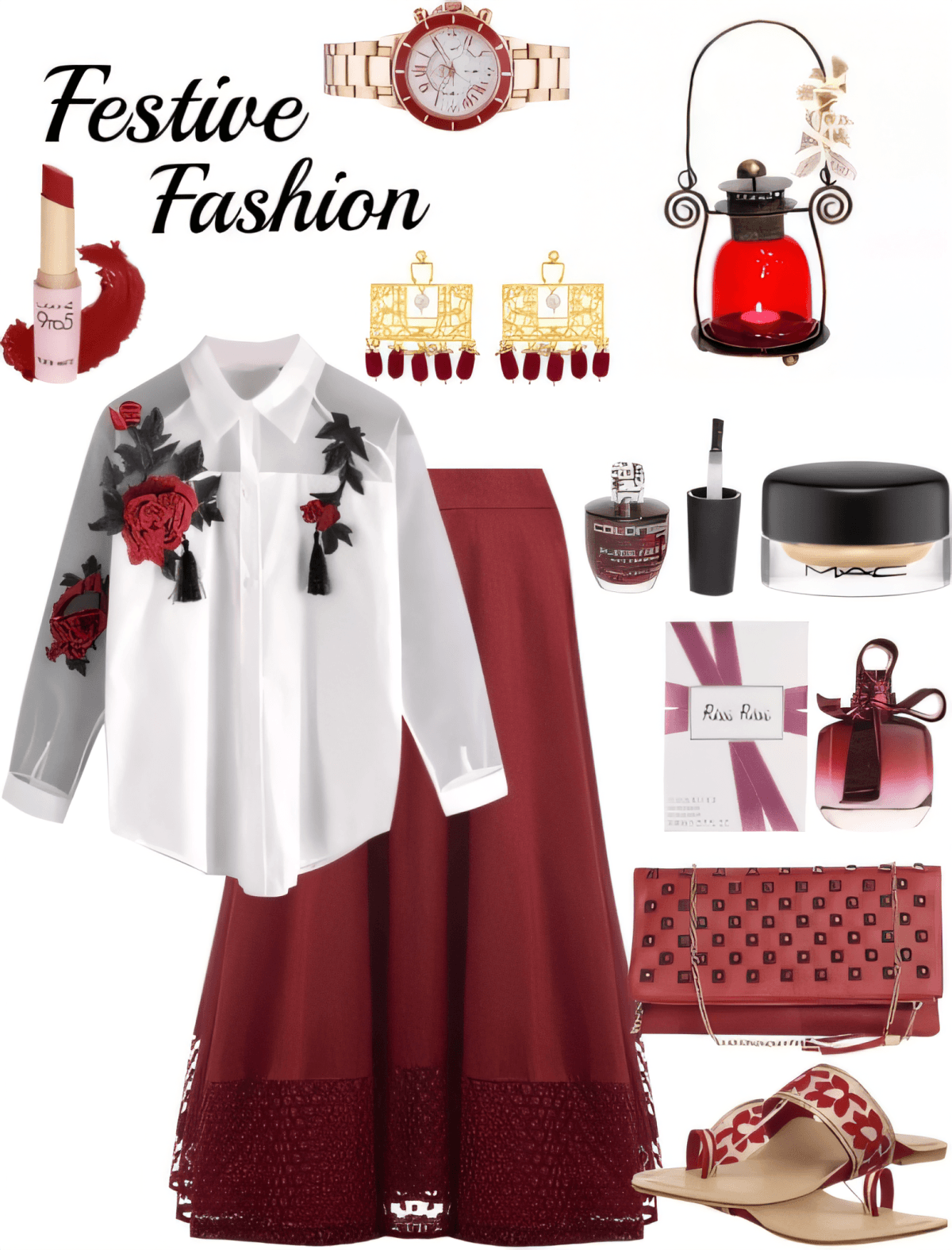 Romantic Rouge: Elegant Holiday Grace by Cheryl Dsouza