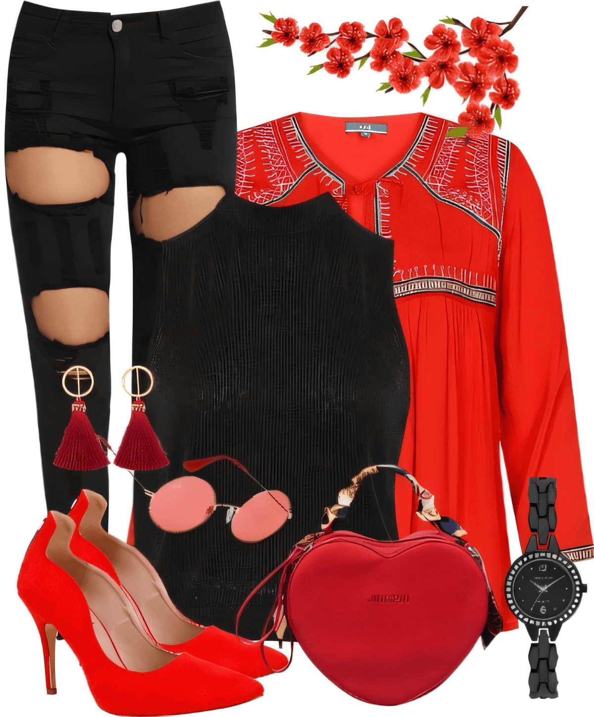 Red Hot Romance: Urban Chic with Passionate Flair by Pragya Sharma