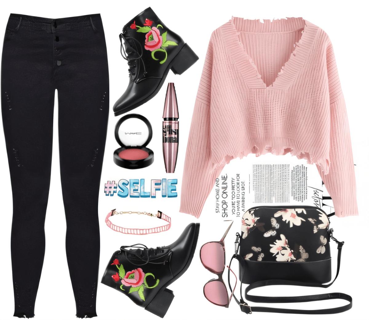 Rosy Rebel: Sweet Edge with Floral Combat by Rubina Shaikh