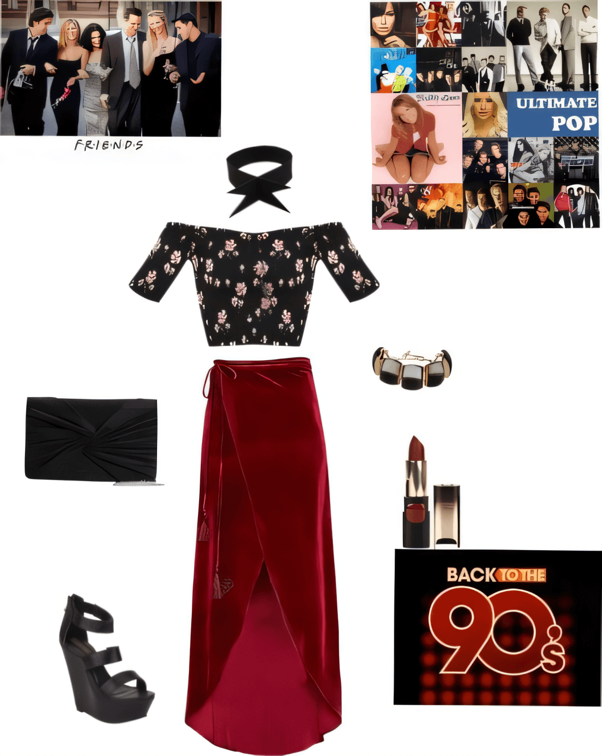 90s Glam Night Out: Velvet Dreams & Retro Vibes by Cheryl Dsouza