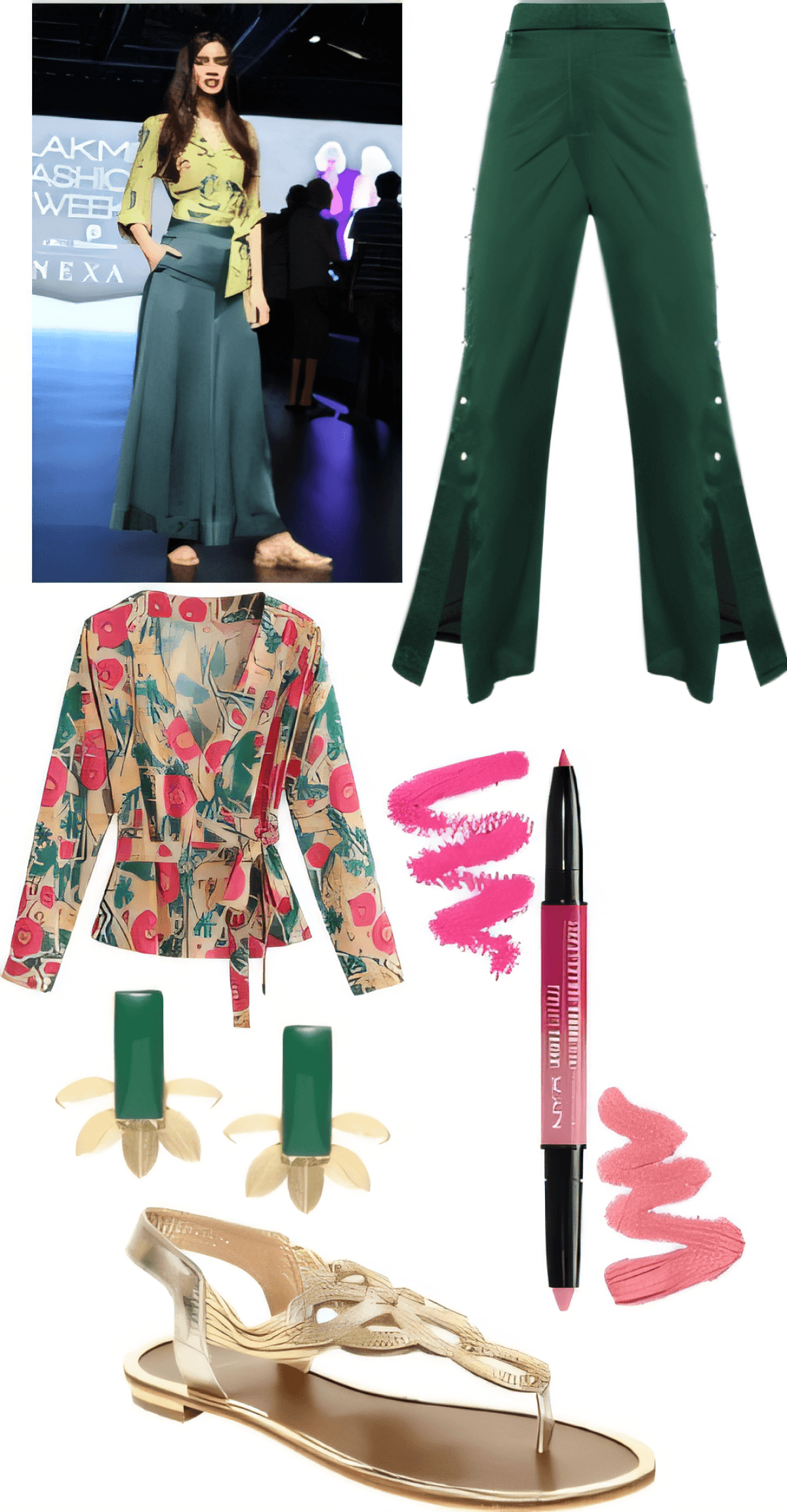 Tropical Paradise Meets Urban Elegance: A Forest Green & Floral Fantasy by Alezzandra Rodi