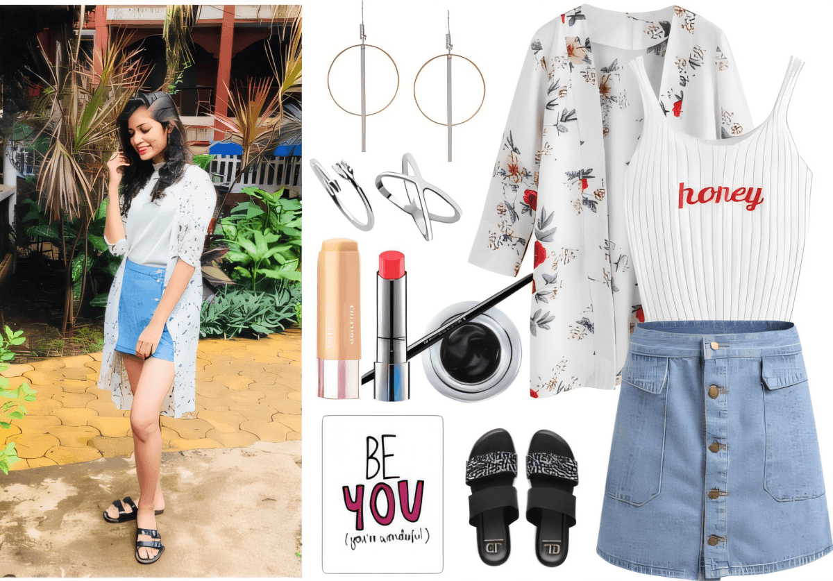 Sweet Summer Sophistication: Floral Kimono & Denim Dream by Deepika Maheshwari