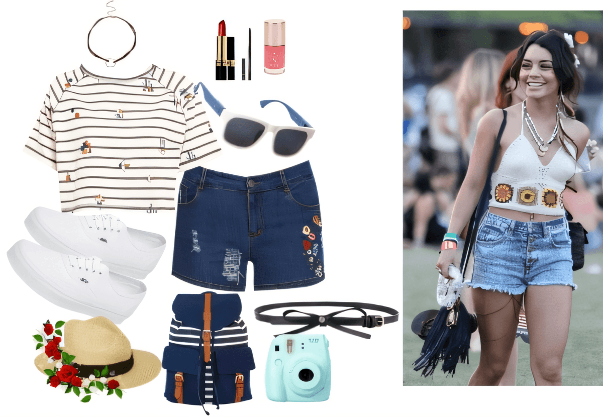 Boho Festival Chic: Stripes Meet Denim Summer Dream by Archana Makhija
