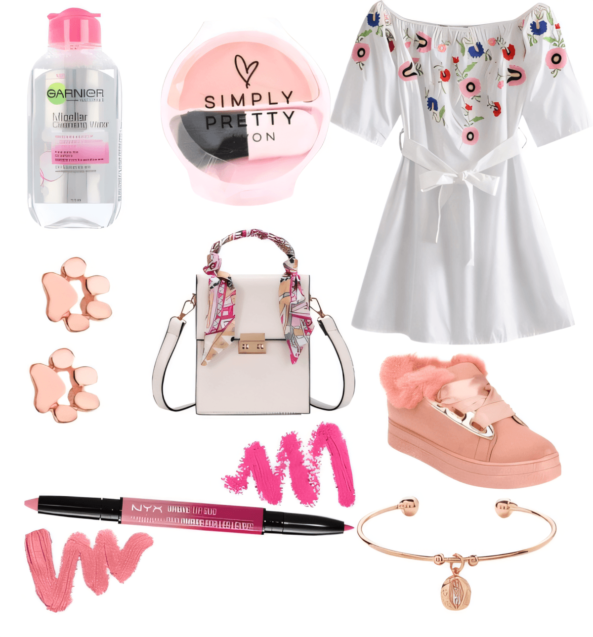 Sweet Romance: A Flirty Floral Fantasy in Pink & White by Miloni Jhaveri