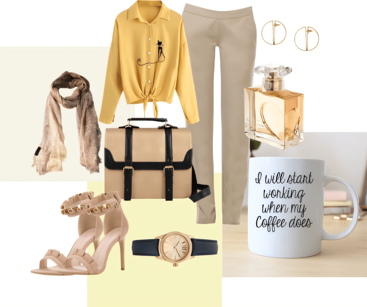 Golden Hour Elegance: The Coffee-Lover's Power Look by Anshita Srivastava