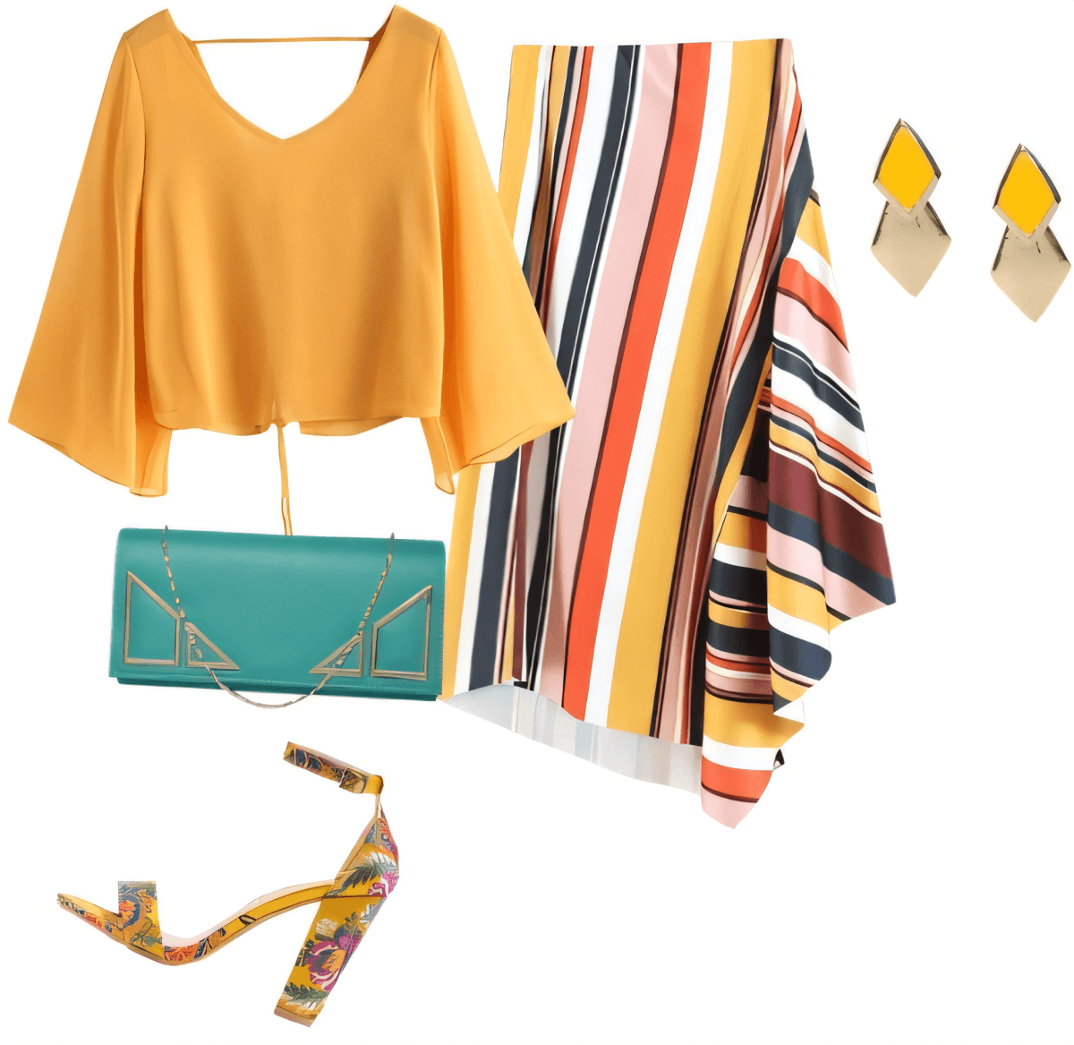 Sunset Soirée: Golden Hour Glamour with a Retro Twist by kristie payne