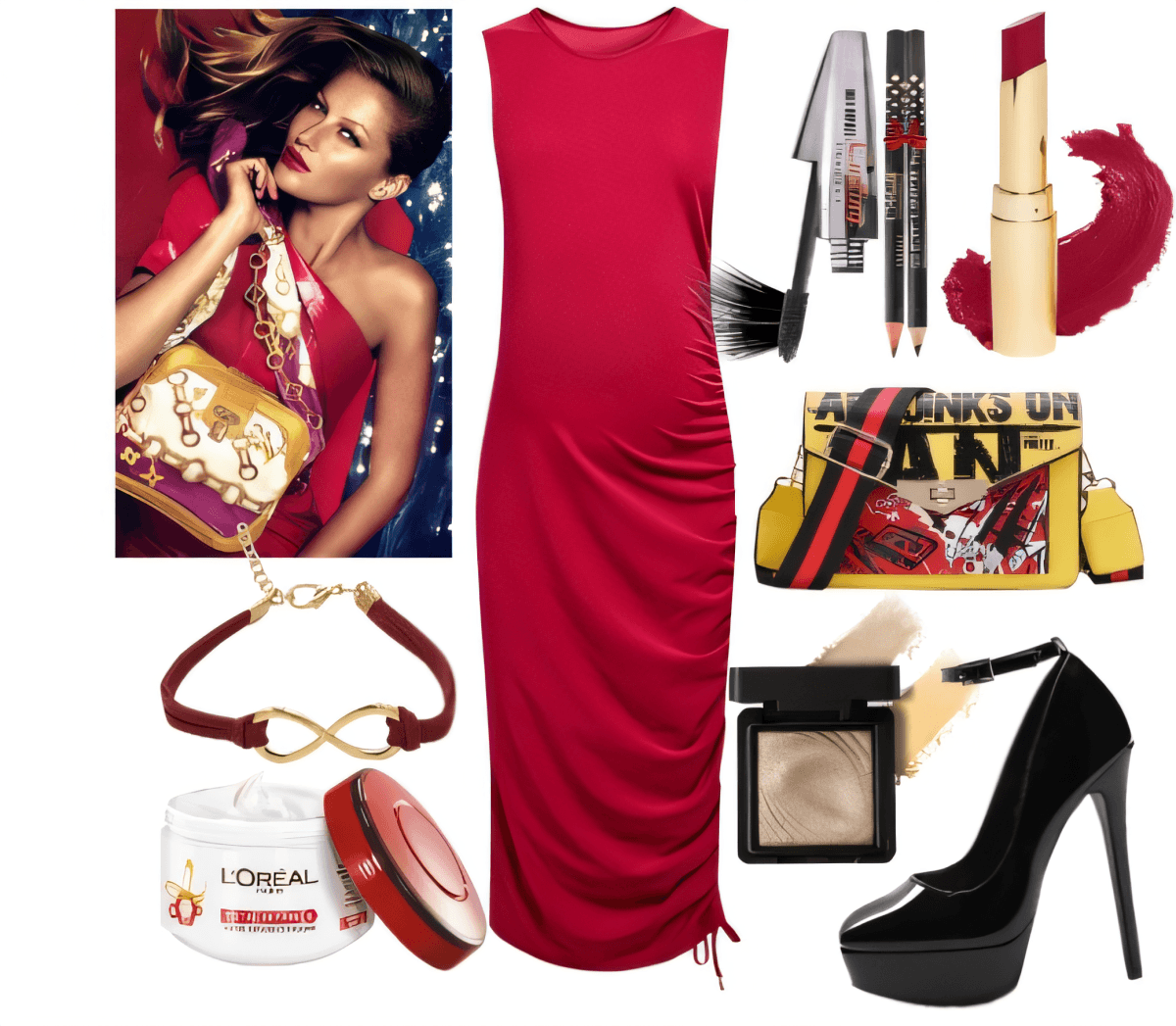 Red Hot Glamour: The Ultimate Power Move Evening Look Red Hot Glamour: The Ultimate Power Move Evening Look by radhika