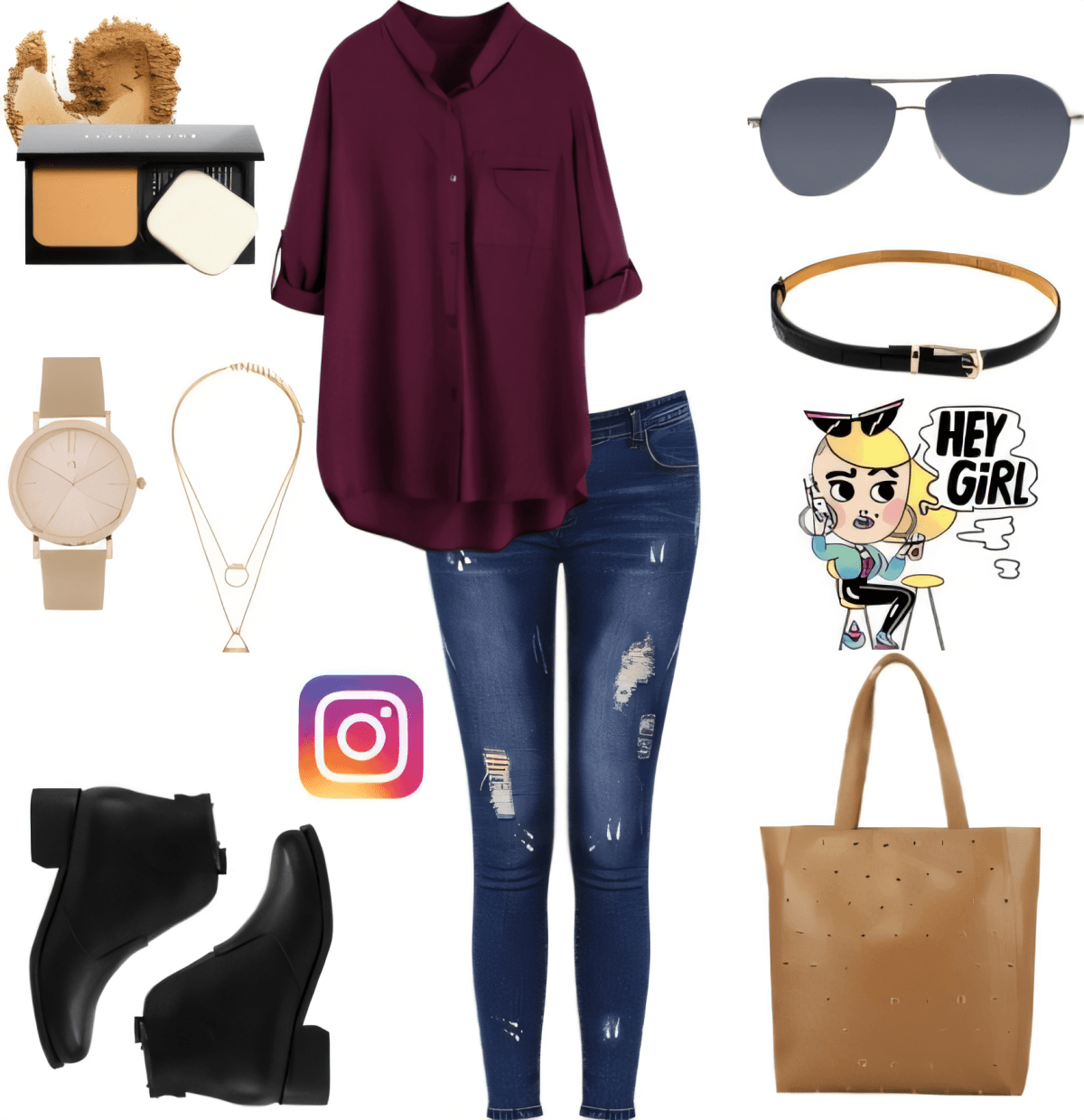 Urban Comfort Meets Effortless Chic: The Burgundy Button-Down Edit Urban Comfort Meets Effortless Chic: The Burgundy Button-Down Edit by Divya Rachel Daniel