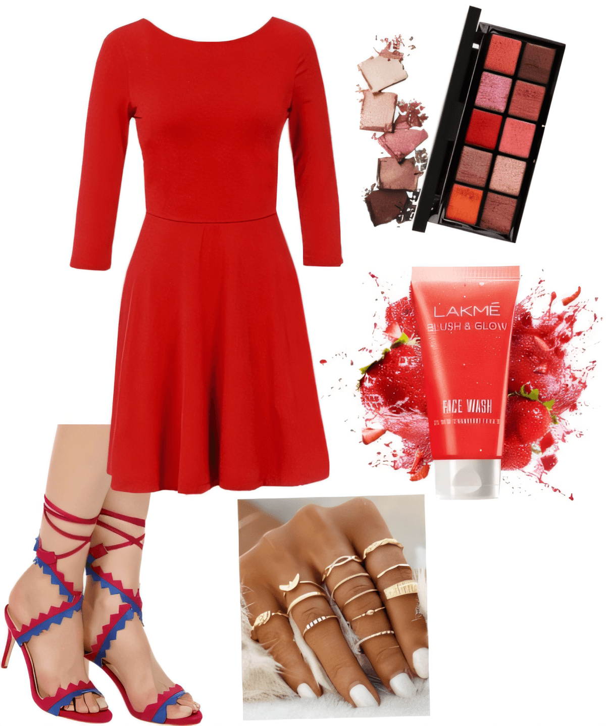 Red Romance: Classic Elegance Meets Modern Flair by Sana Jhnvi