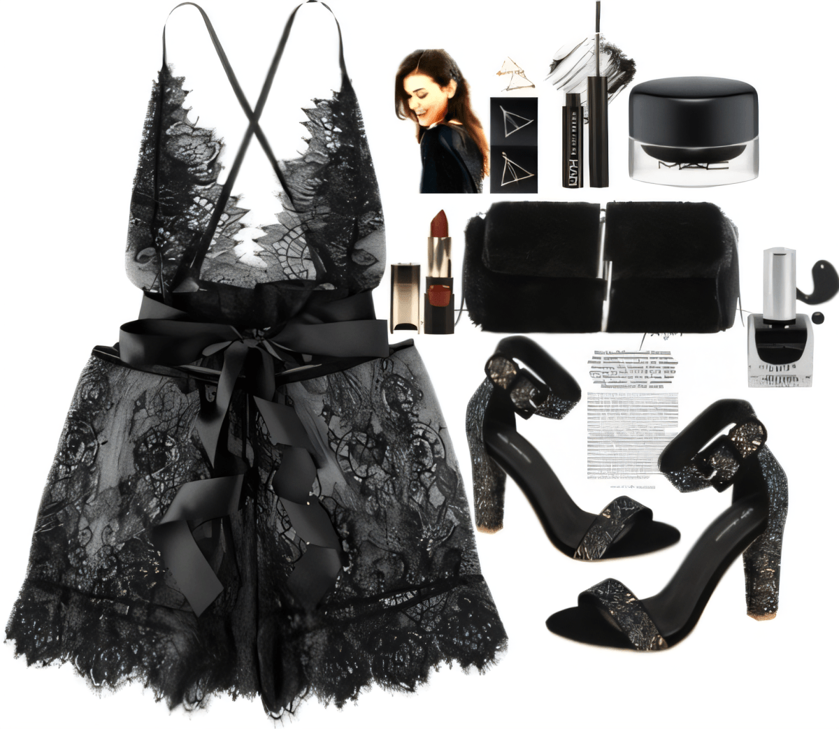 Midnight Lace Romance: The Ultimate Glamorous Evening Edit by Rubina Shaikh