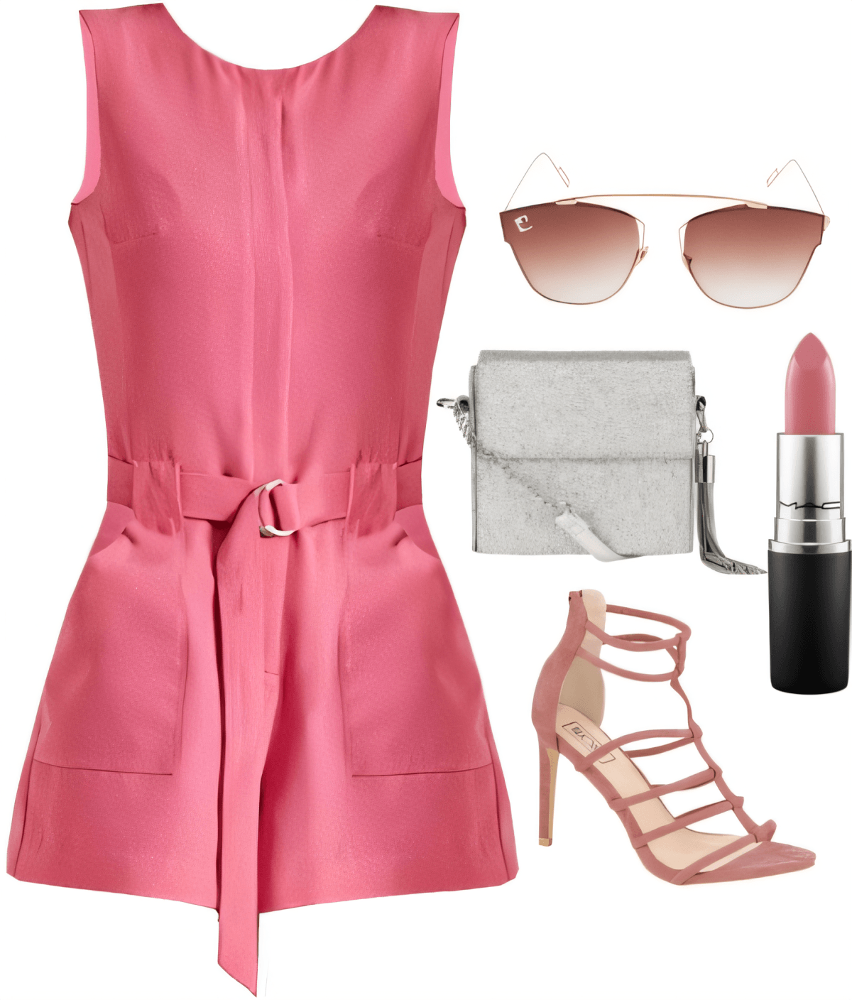 Pretty in Pink: Urban Romance Romper Ensemble by drishtikhandelwal