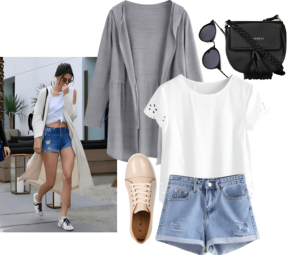 Effortlessly Cool Summer Casual: The Perfect Denim & Long Cardigan Combo by Lacas