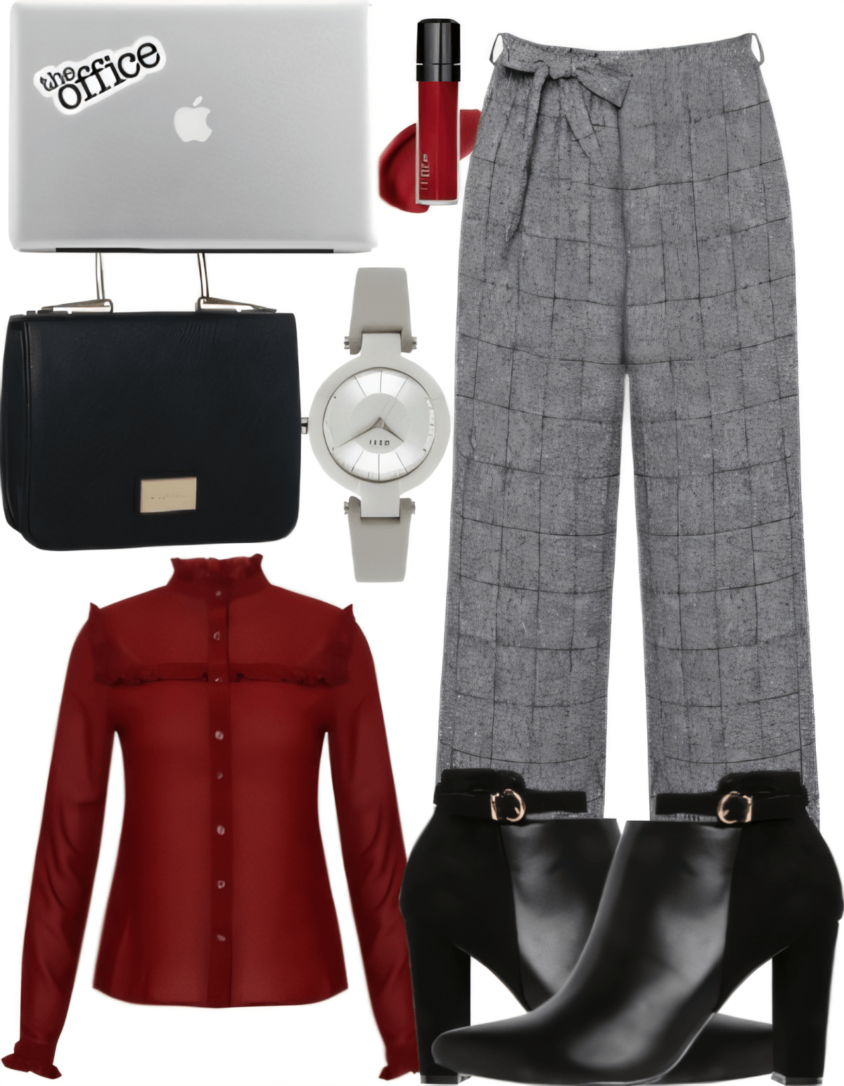 Power Player: The Burgundy & Grey Executive Edit by DEEPIKA