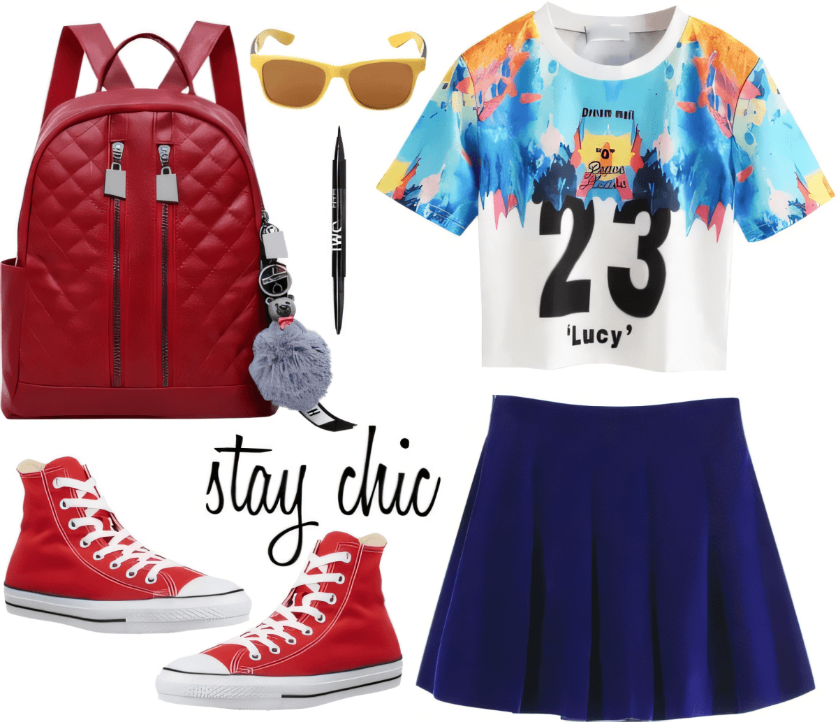 Color Pop Scholar: Artistic Flair Meets Campus Cool by neeti