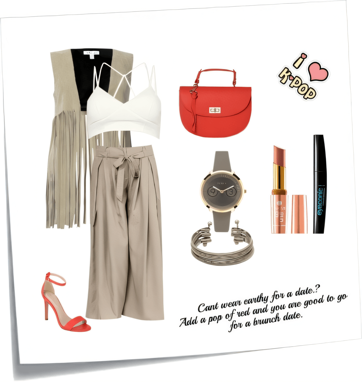 Neutral Chic with a Pop of Coral: The Ultimate Brunch-to-Date Ensemble by Akancha Jain