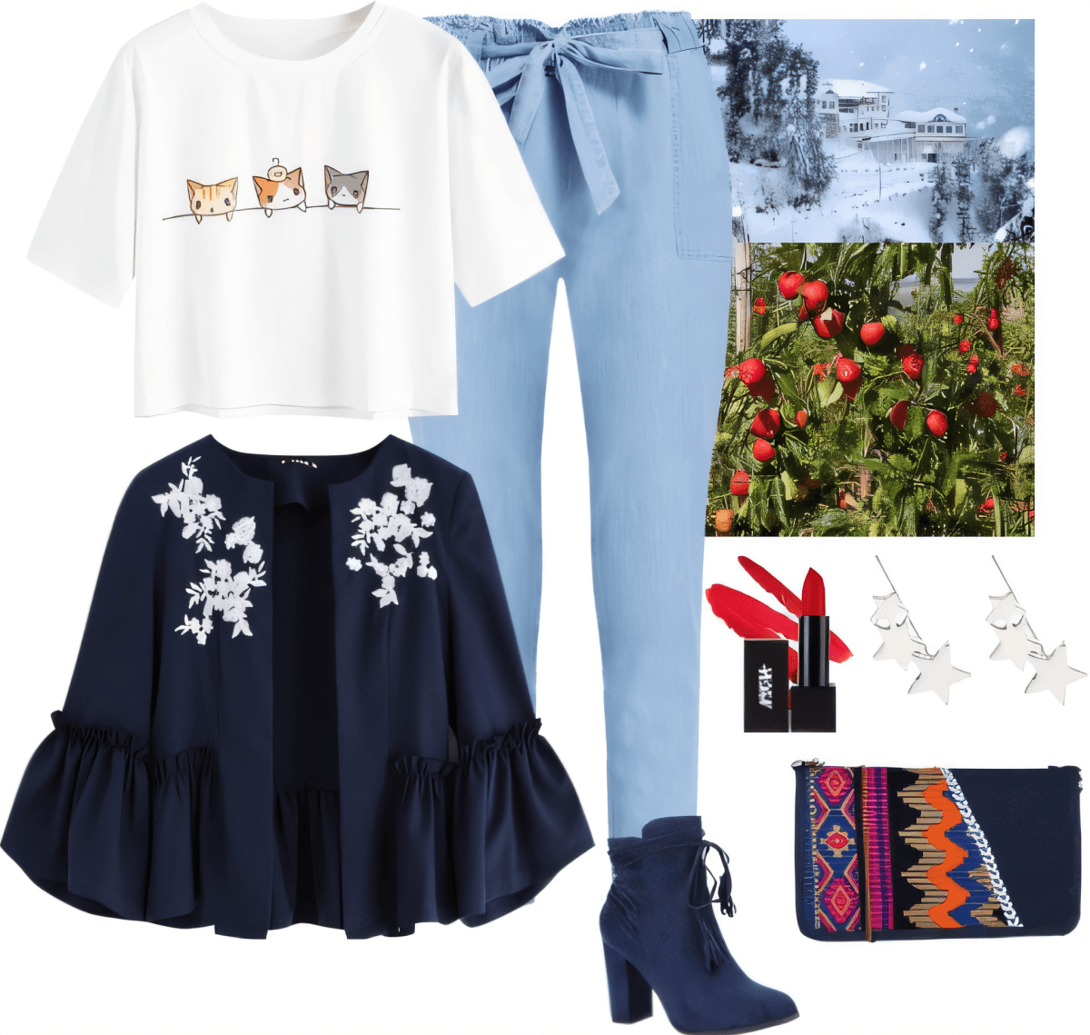 Cozy Chic: Whimsical Charm Meets Winter Apple Orchard by Sanya Kukreja