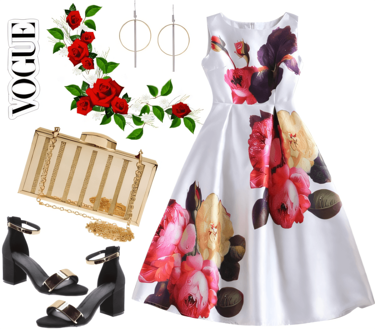 Blooming Romance: A Garden Party Dream in White Floral by Rubina Shaikh