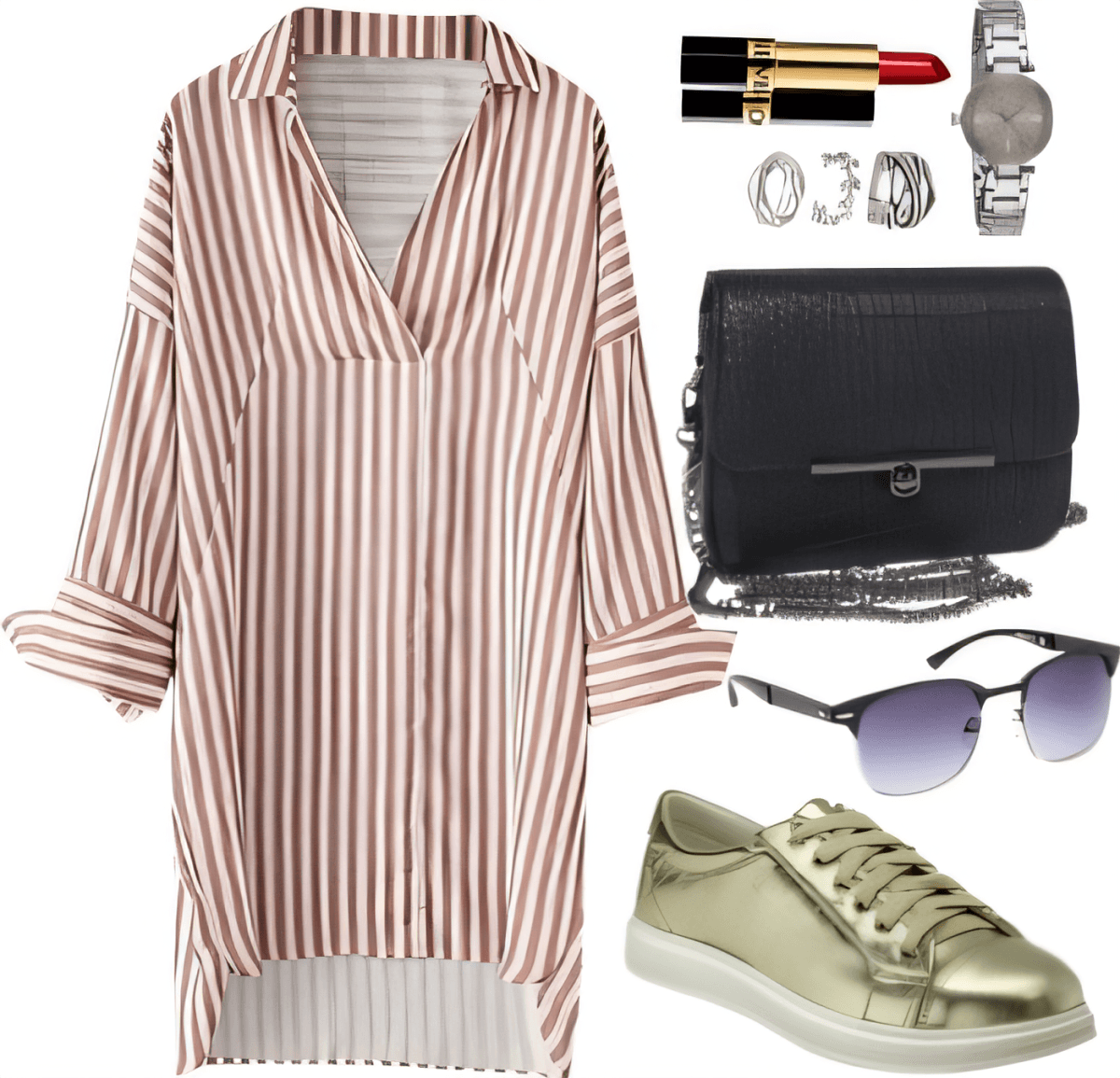 Casual Chic: Striped Sophistication Meets Urban Comfort by kritika