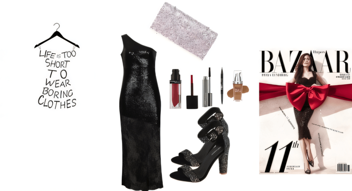 Midnight Glamour: The One-Shoulder Sequin Statement by Archana Makhija