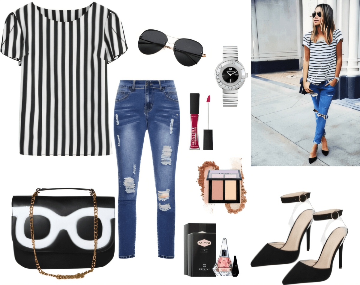 Parisian Chic Meets Urban Edge: The Perfect Striped Statement by Poonam Popli