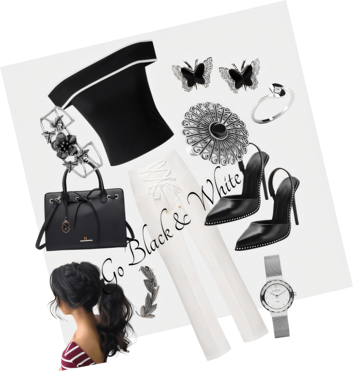 Monochrome Magic: The Ultimate Black & White Power Statement Monochrome Magic: The Ultimate Black & White Power Statement by Riddhi Mehta
