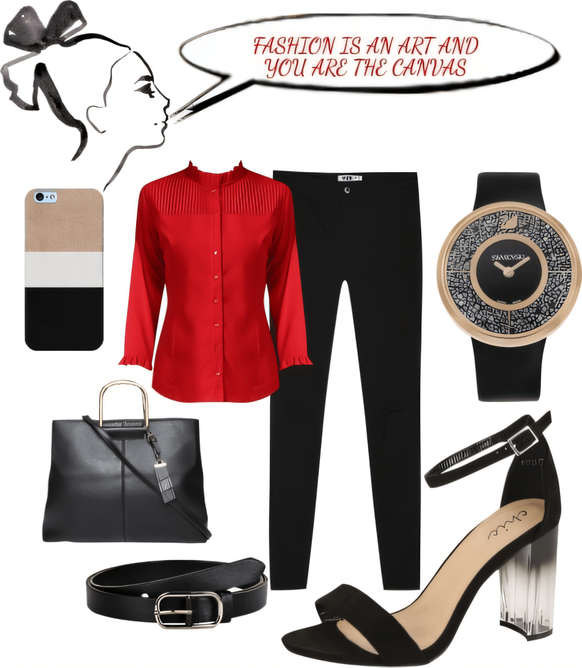 Power & Poise: The Red & Black Executive Elegance by Akancha Jain