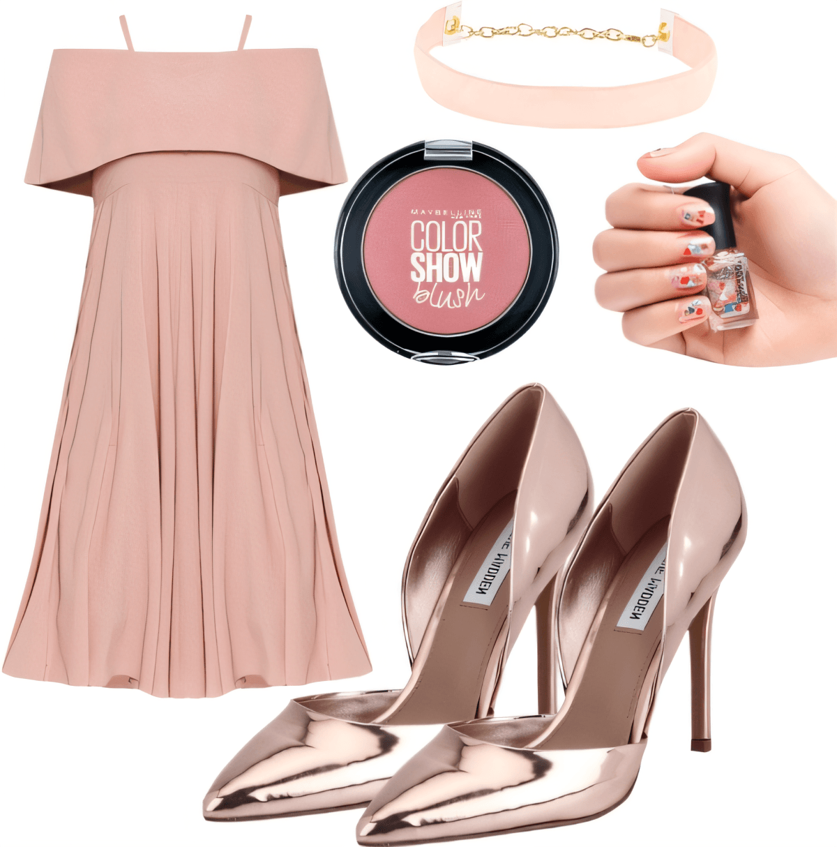 Blush Hour: Rose Gold Glamour with Modern Romance by Sana Jhnvi