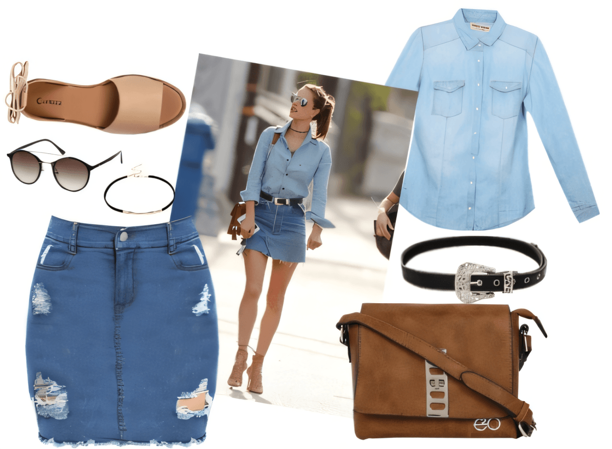 Double Denim Dreams: The Modern Downtown Darling Look by Rubina Shaikh