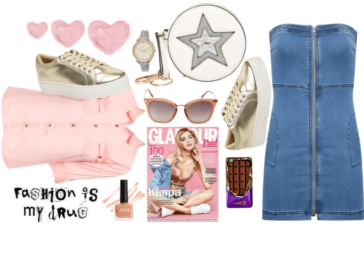 Pretty in Pink: Urban Glam Denim & Metallics Pretty in Pink: Urban Glam Denim & Metallics by Archika Popli