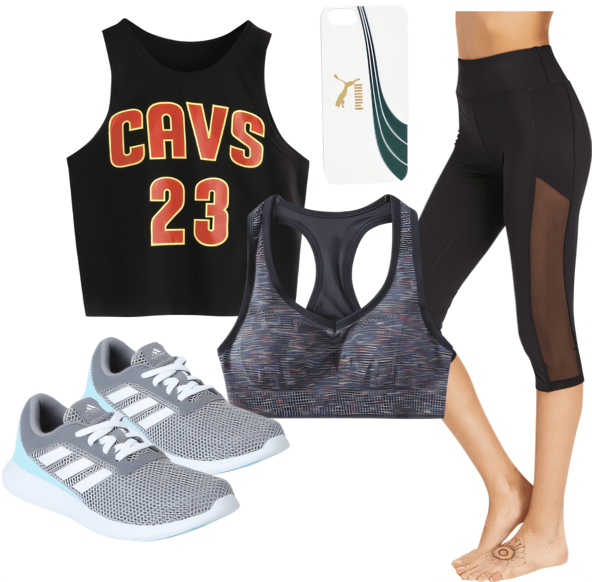 Game Day Glam: Sporty-Chic Workout Ensemble Game Day Glam: Sporty-Chic Workout Ensemble by Sana Jhnvi
