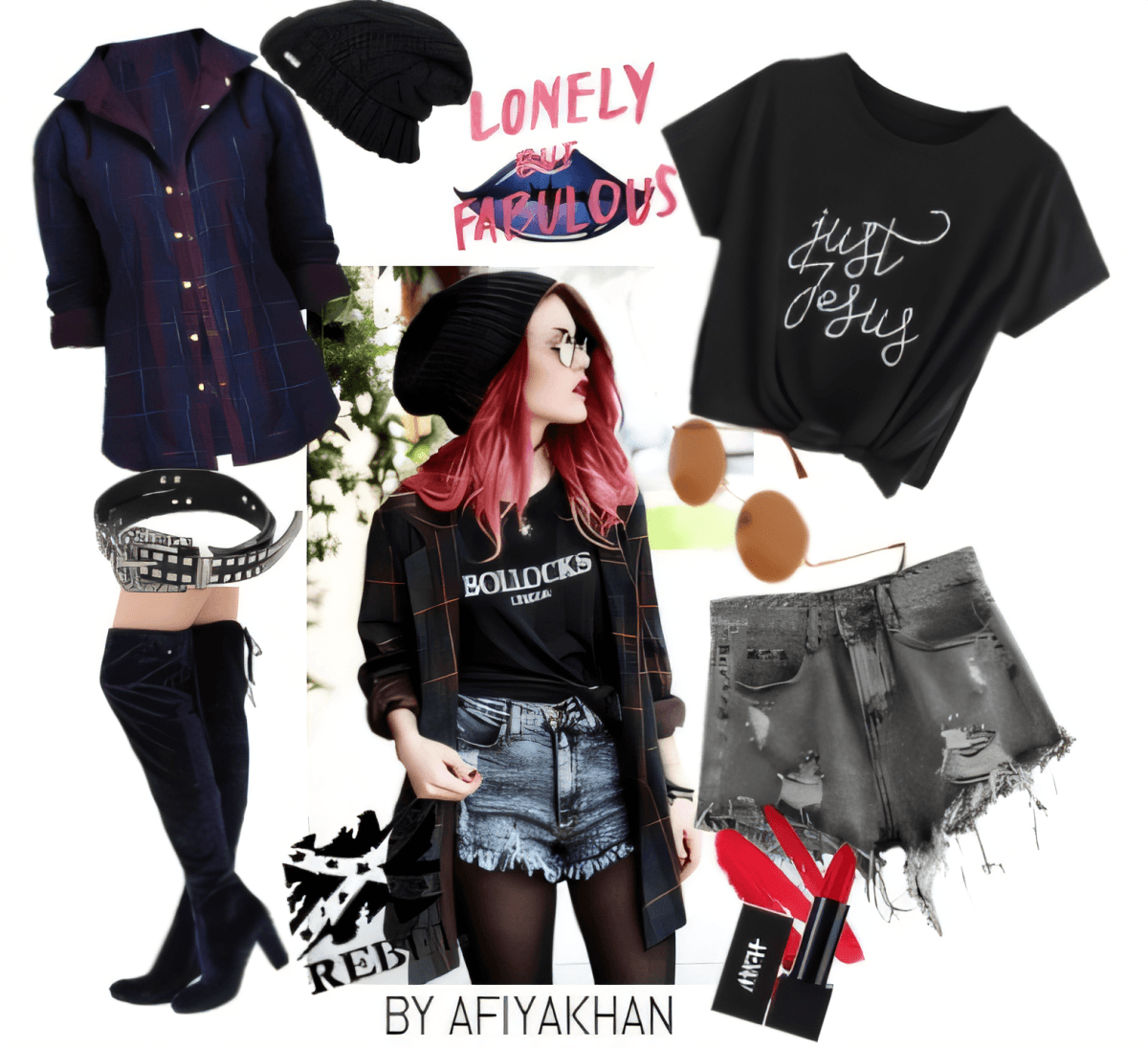 Rebellious Romance: Grunge Glam with a Gothic Twist by Afiya Khan